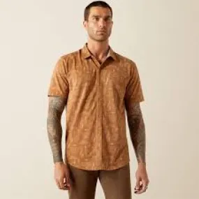 ARIAT RETRO BUTTON DOWN DESERT MOCHA