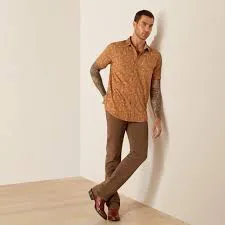 ARIAT RETRO BUTTON DOWN DESERT MOCHA