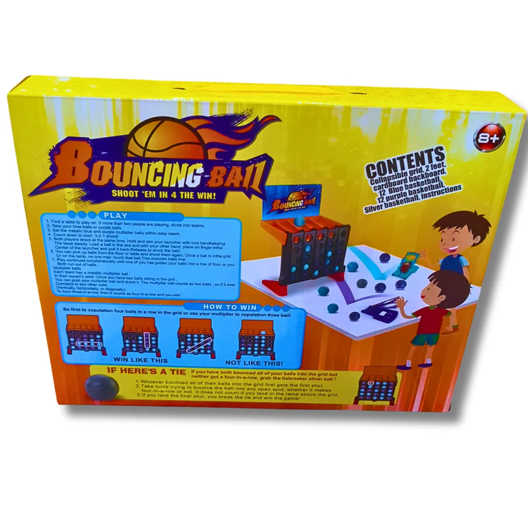 Bouncing Ball Connect 4 Game | Interactive Basketball-Inspired Fun for Kids | Ages 8 