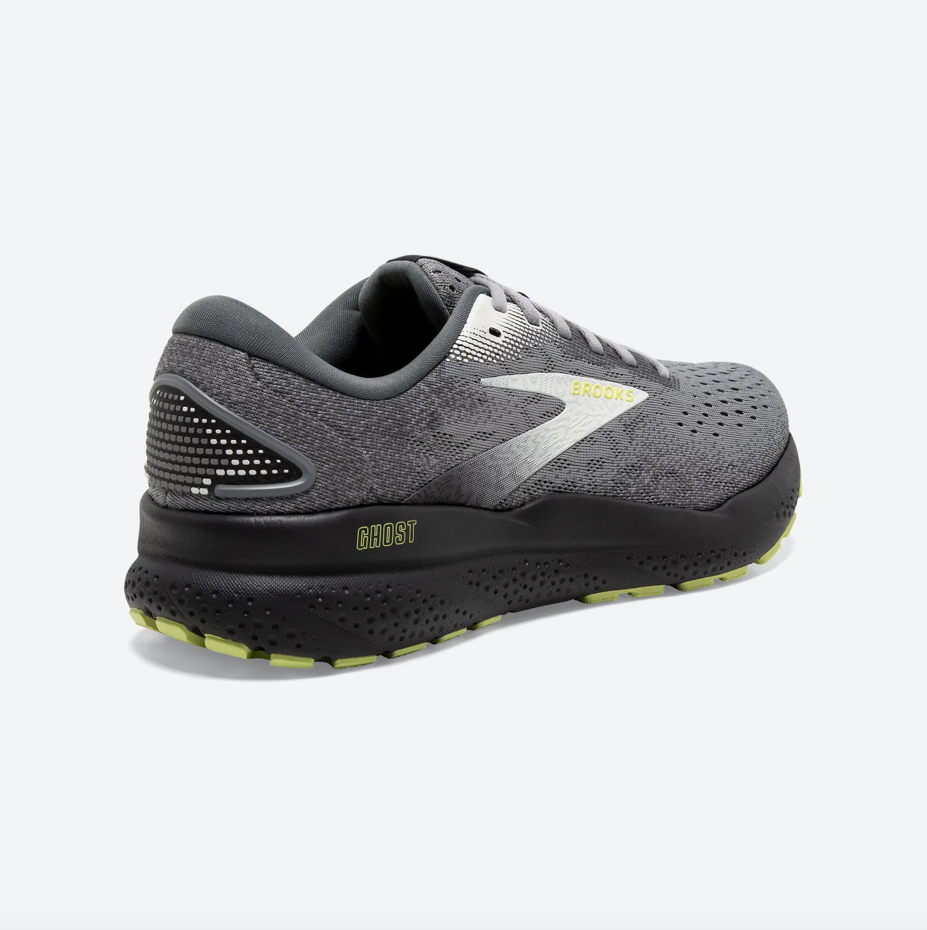 Brooks Mens Ghost 16- Primer/Grey/Lime (1104181D040)