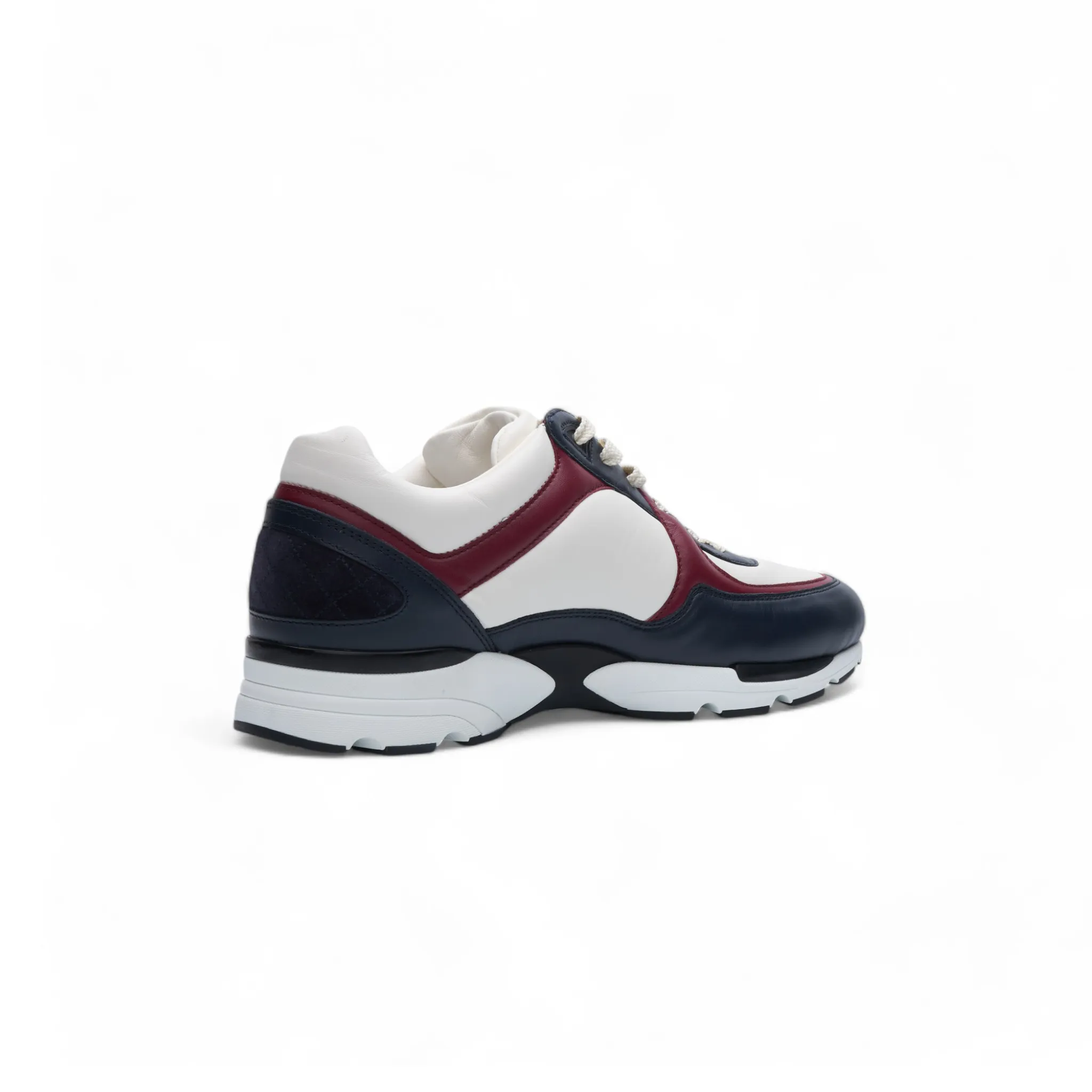 Chanel CC Leather Sneaker Red/Navy