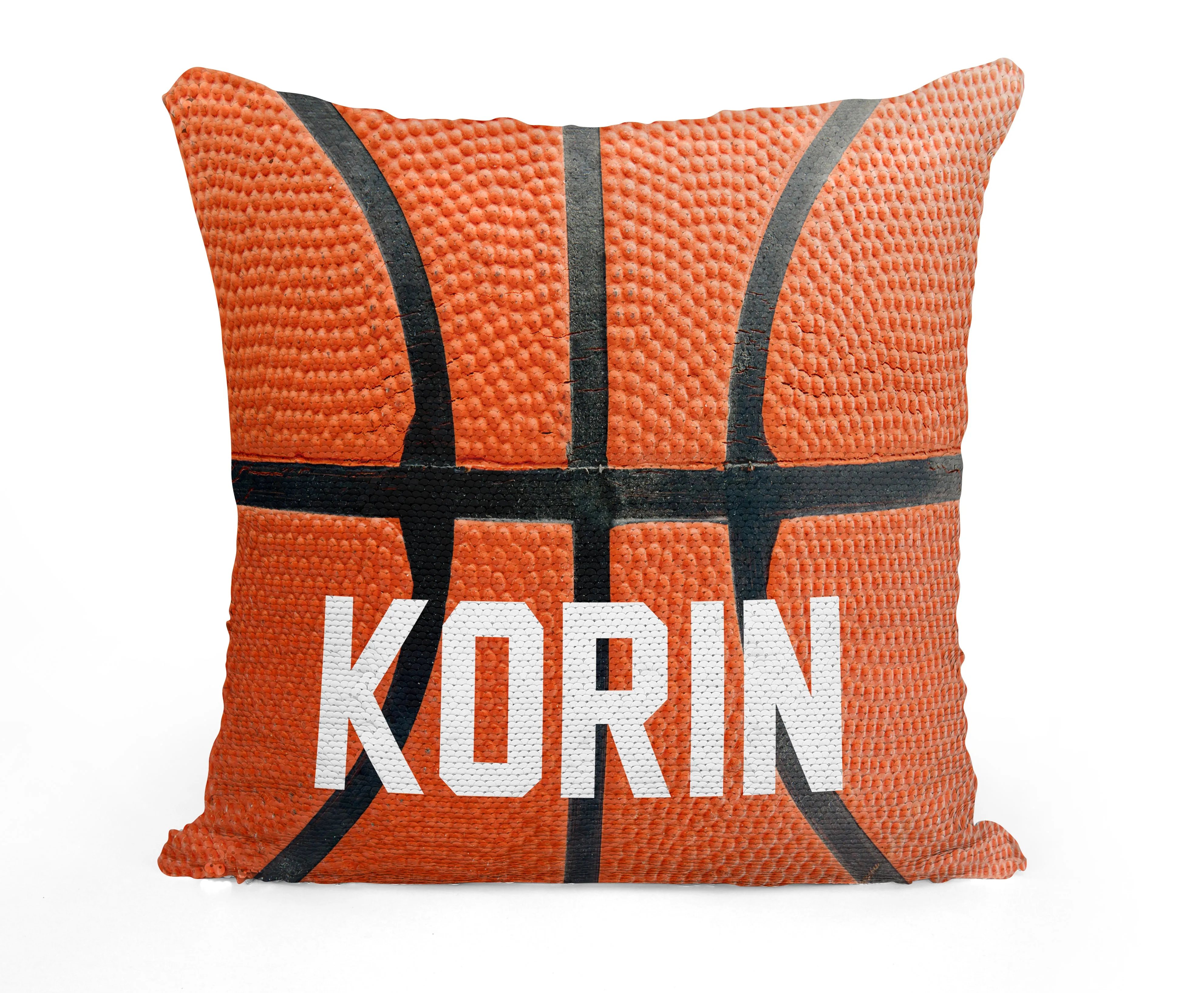 Custom Personalized BASKETBALL (Full) Sequin Mermaid Flip Pillow
