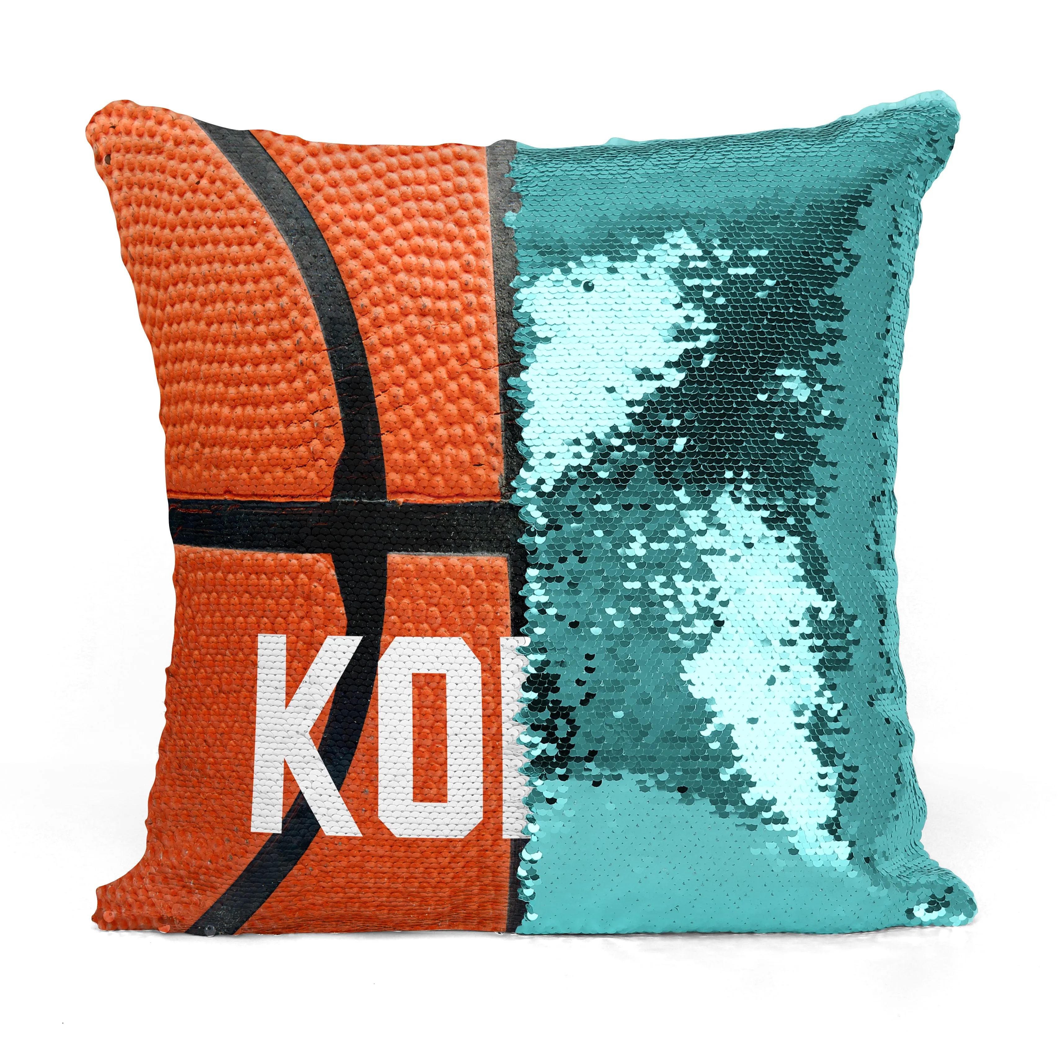 Custom Personalized BASKETBALL (Full) Sequin Mermaid Flip Pillow