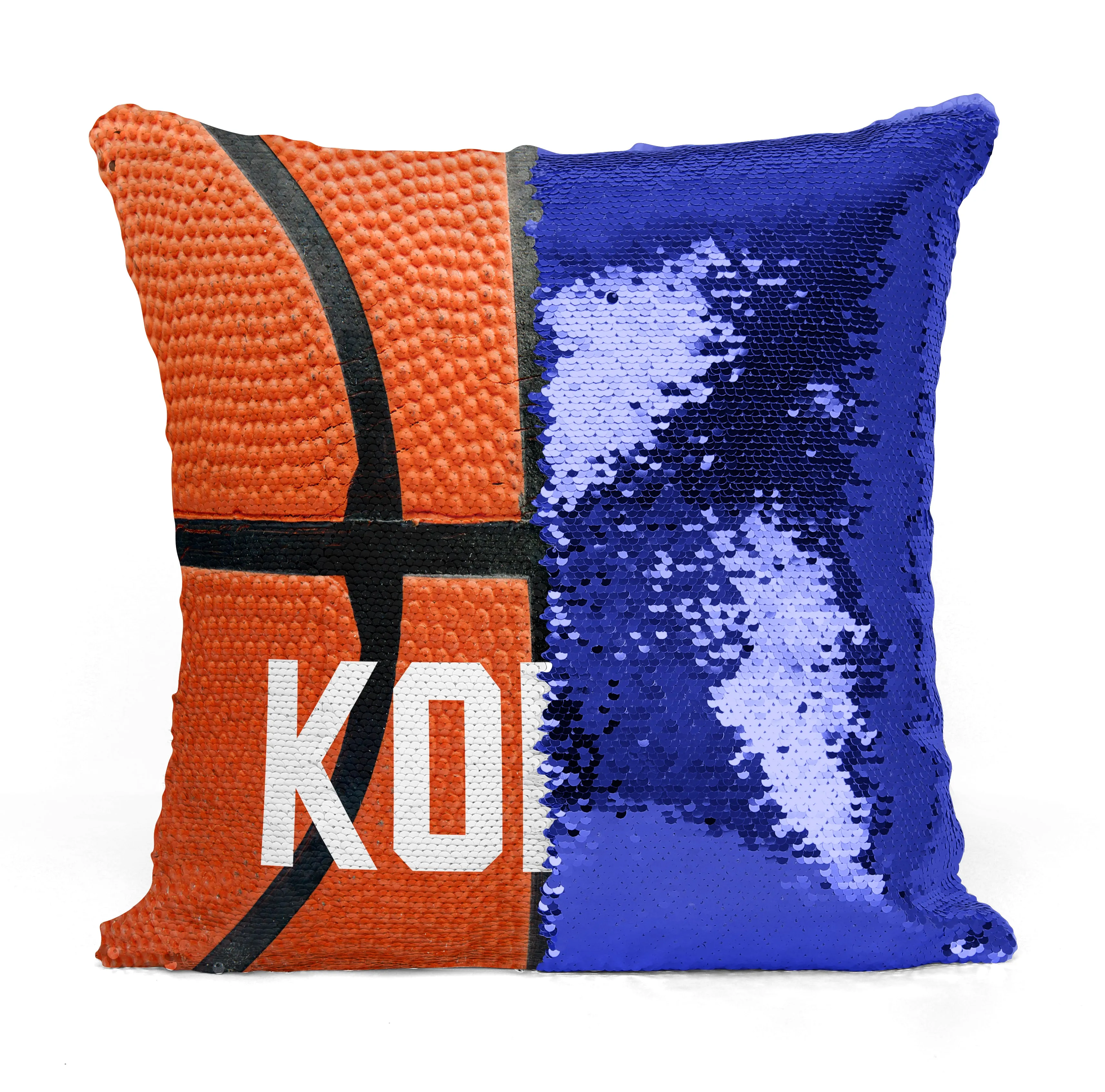 Custom Personalized BASKETBALL (Full) Sequin Mermaid Flip Pillow