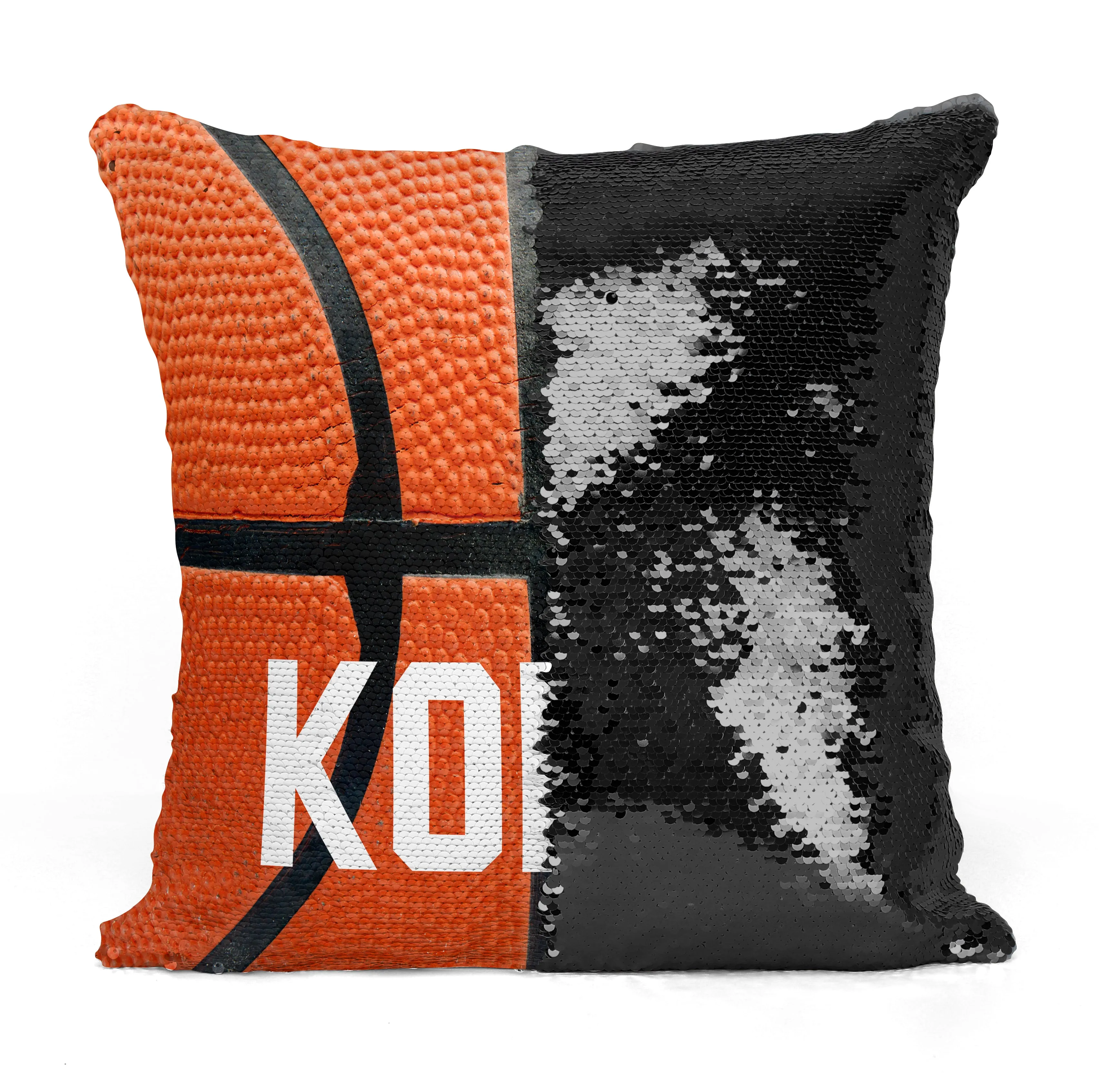 Custom Personalized BASKETBALL (Full) Sequin Mermaid Flip Pillow