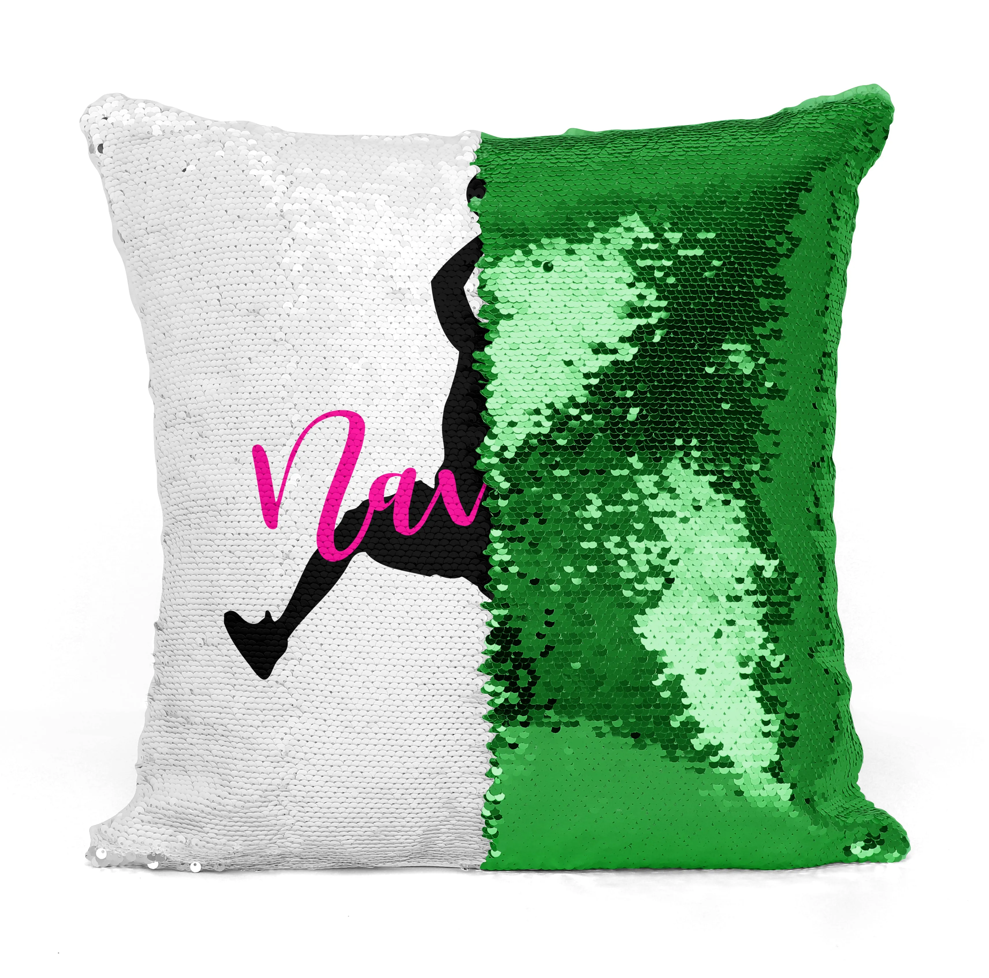 Custom Personalized BASKETBALL PLAYER Sequin Mermaid Flip Pillow