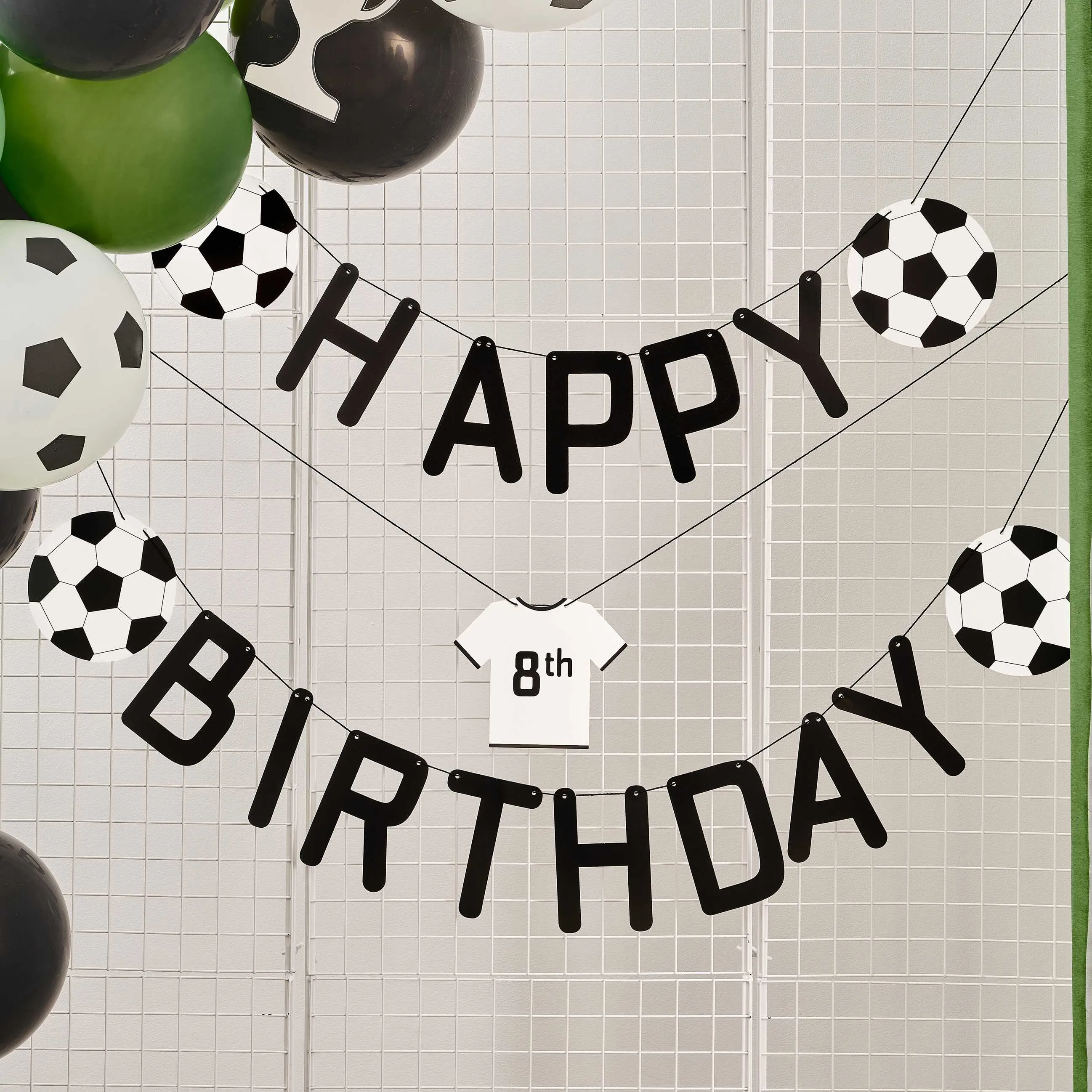 Customisable Happy Birthday Football Bunting