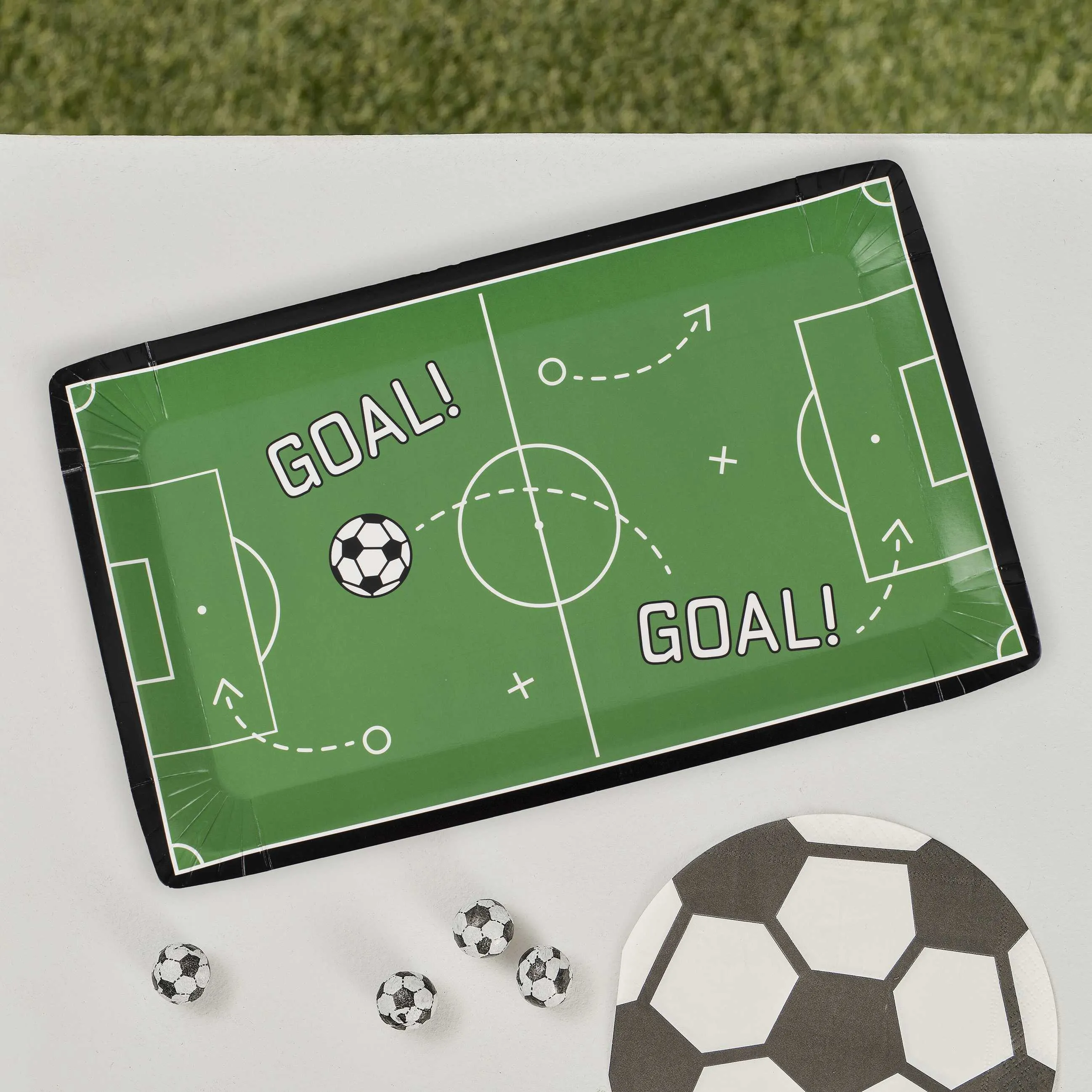Football Pitch Paper Plates