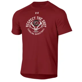 GARNET "RESPECT THE SHOT" SOUTH CAROLINA BASKETBALL UA TEE