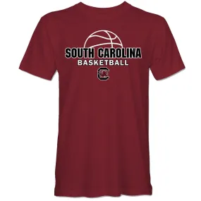 GARNET SOUTH CAROLINA BASKETBALL TEE