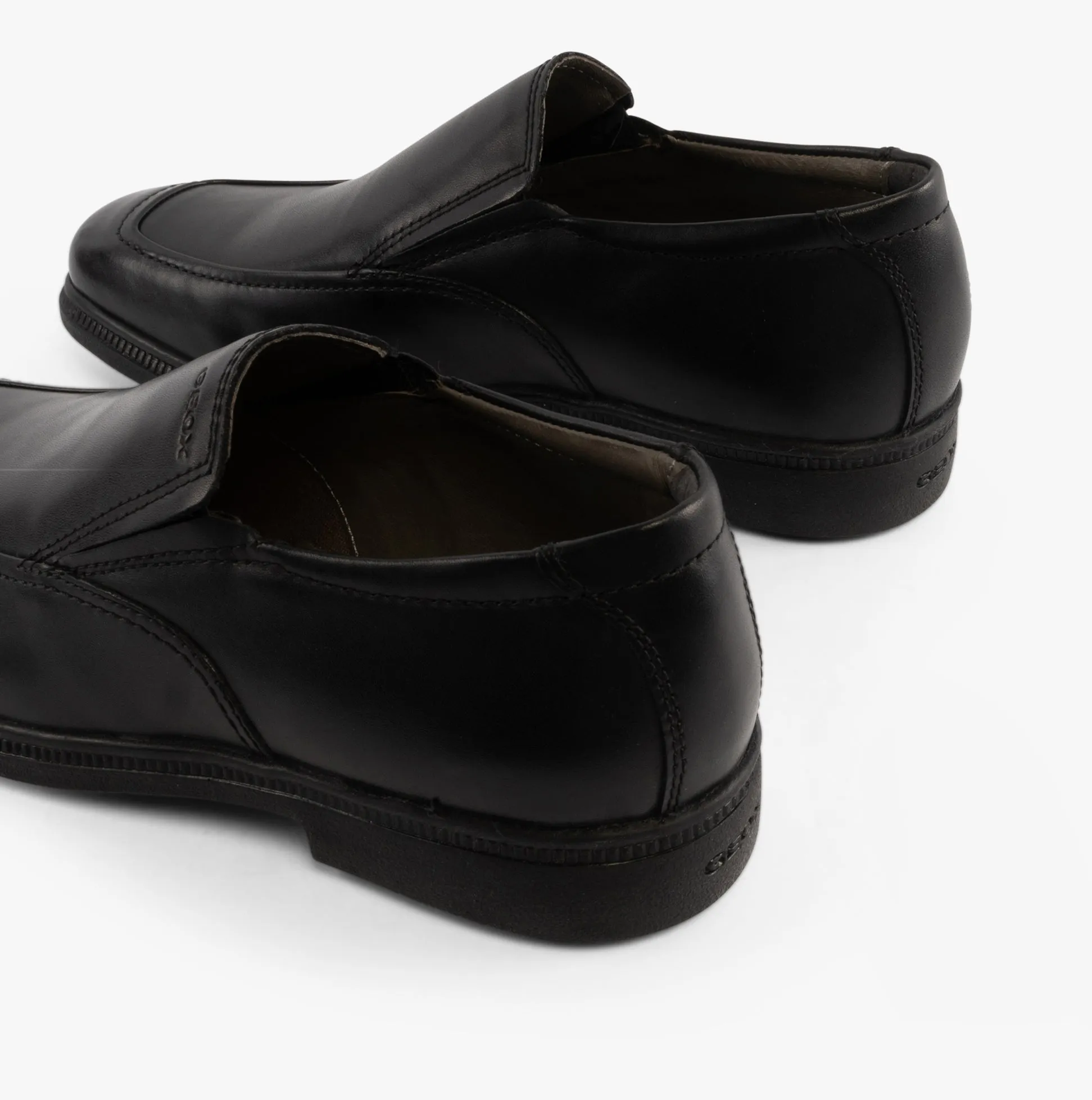 GEOX FEDERICO D Boys Leather School Shoes Black