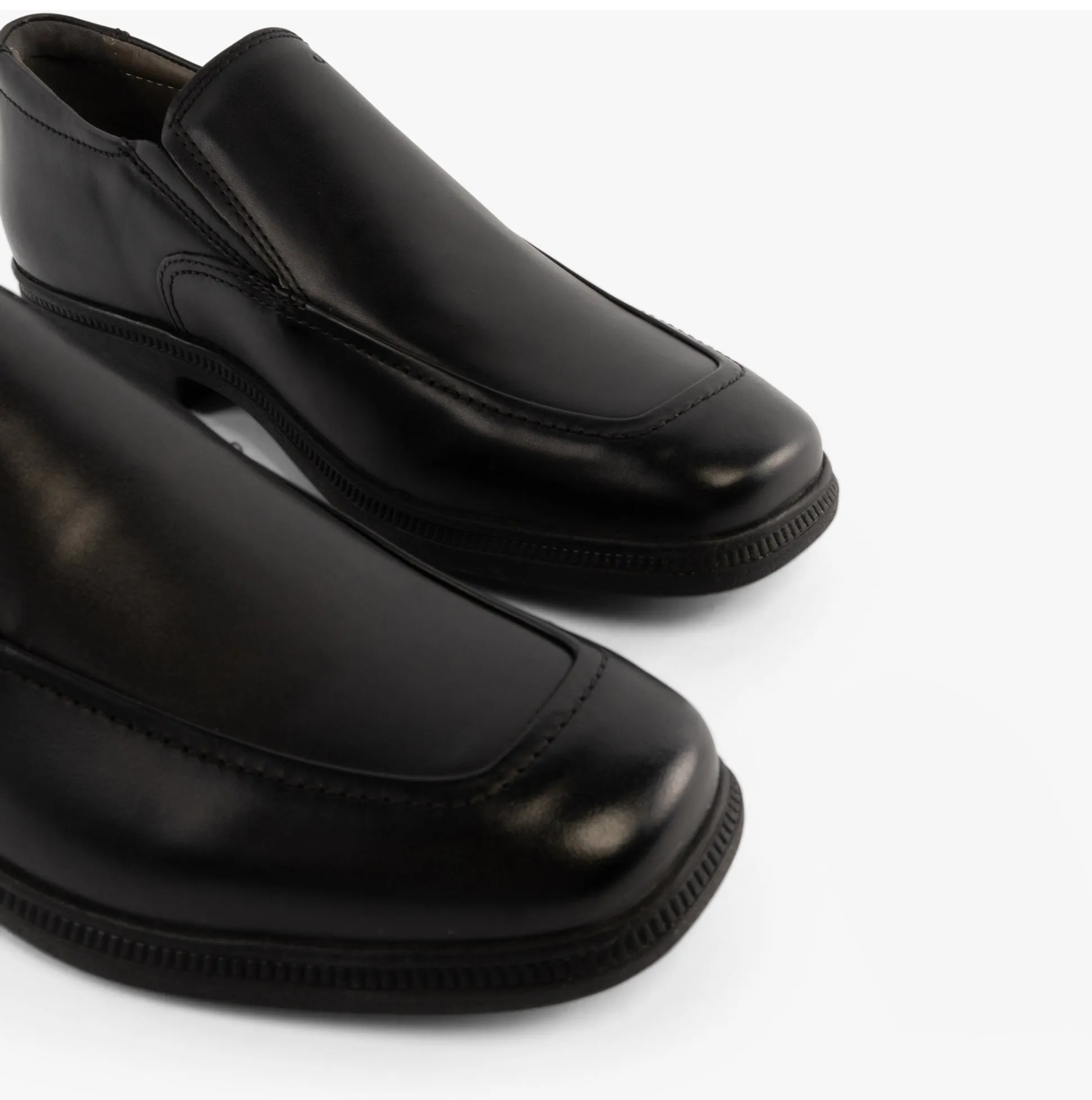GEOX FEDERICO D Boys Leather School Shoes Black