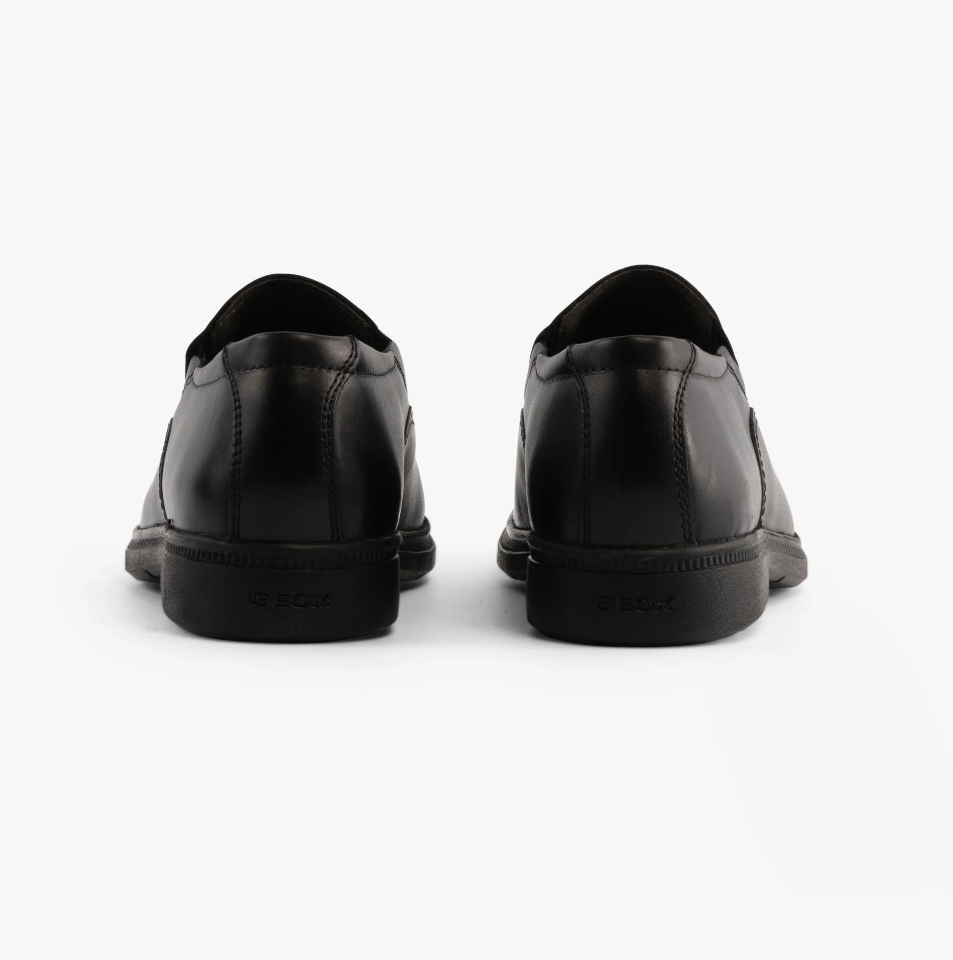 GEOX FEDERICO D Boys Leather School Shoes Black