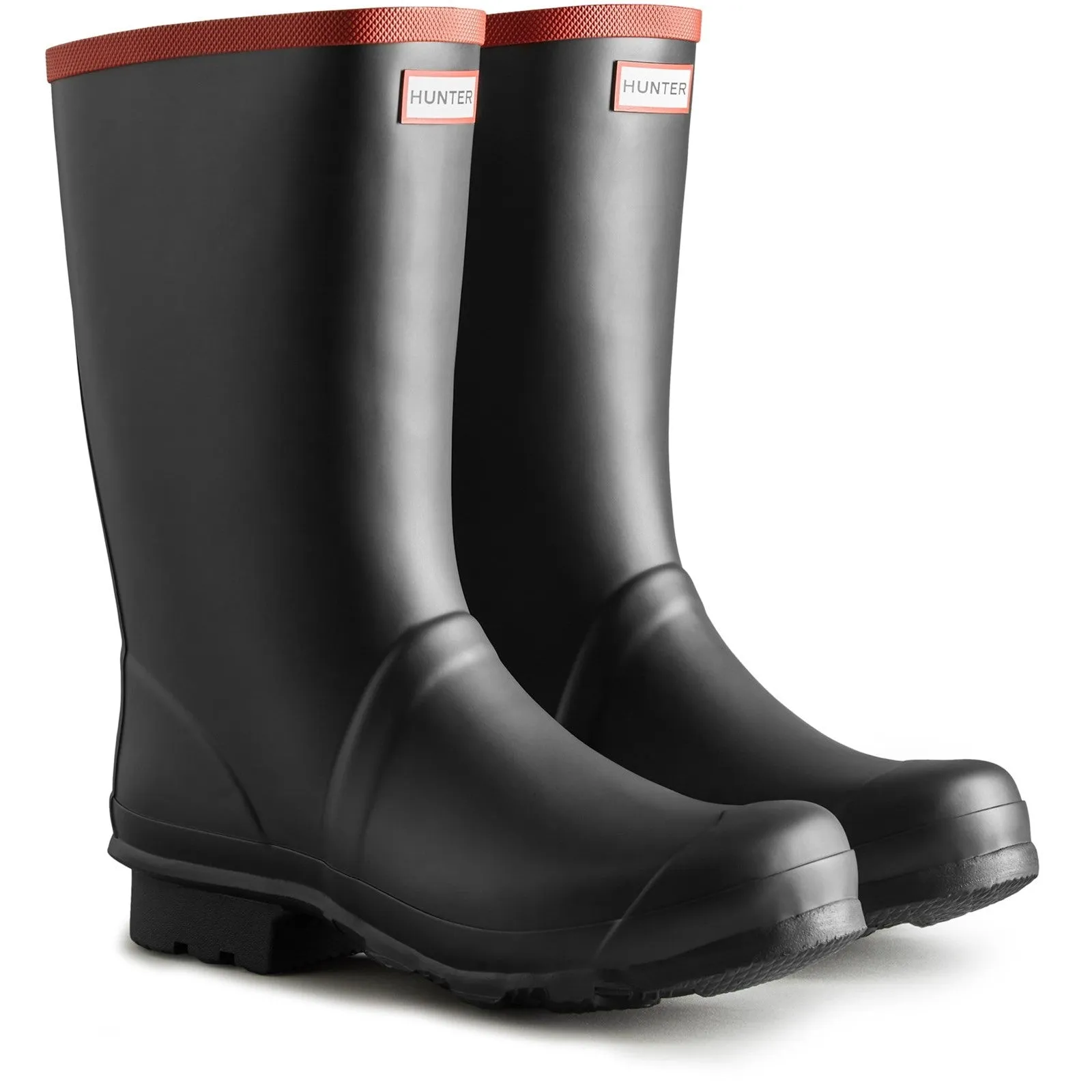 Hunter Unisex Black UFS4004RMA-BLK Argyll Short Knee Wellington Boots