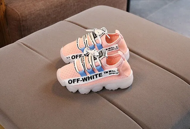 Kids Shoes With Lights New Spring Autumn Printed Toddler Boys Glowing Sneakers Led Sneaker Children Sports Shoes for Baby Girls