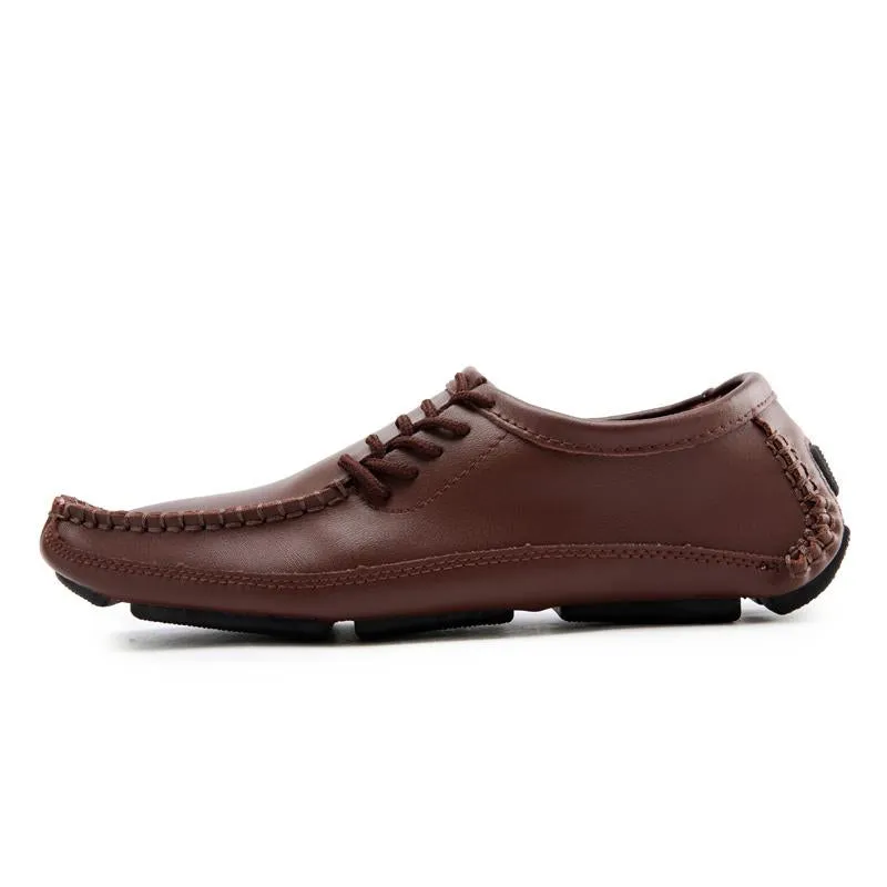 Men's Spring/Autumn Casual Genuine Leather Shoes | Plus Size
