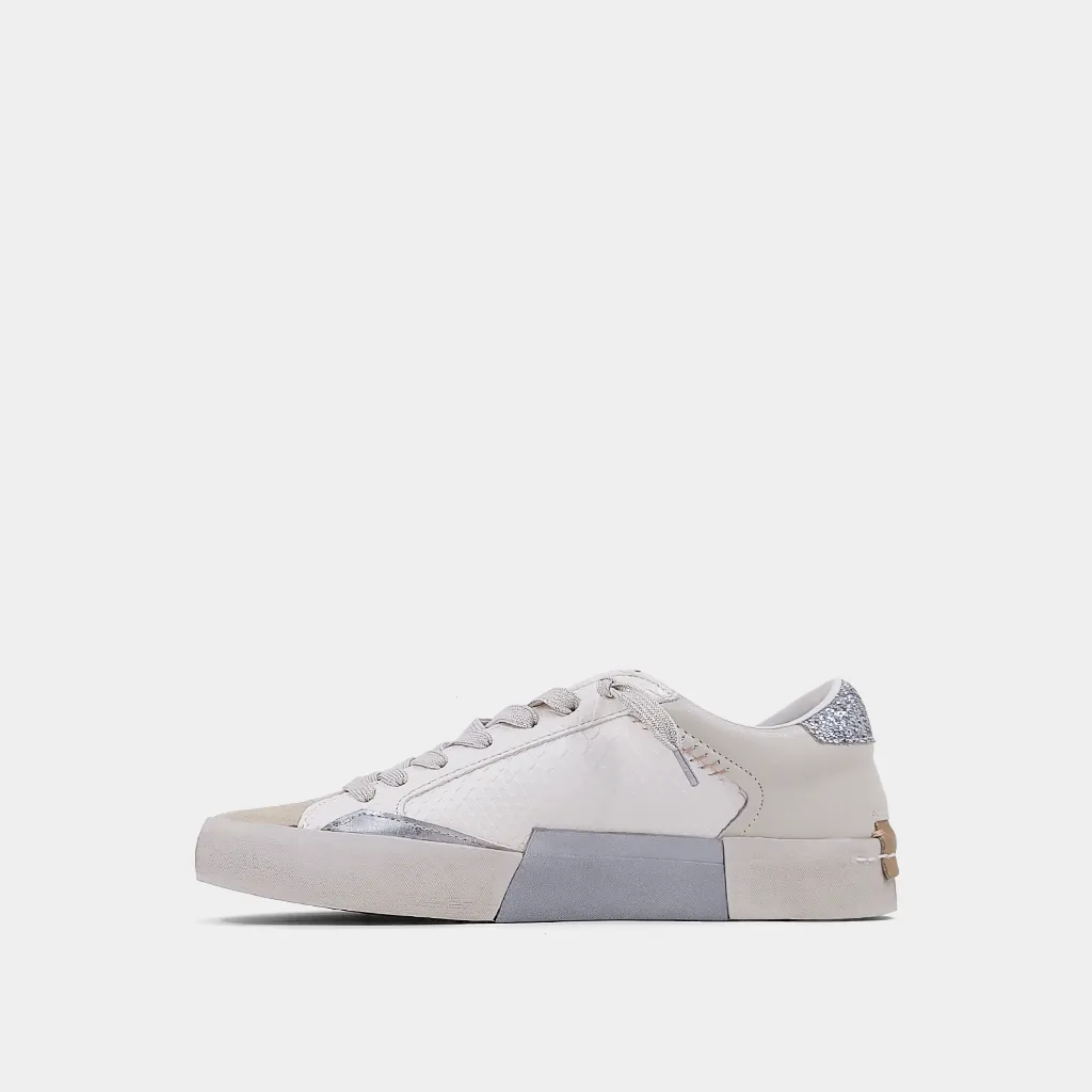 Ruby Sneaker in Bone Snake