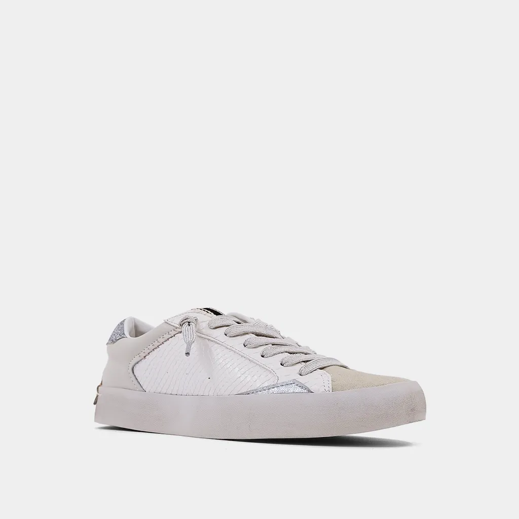 Ruby Sneaker in Bone Snake
