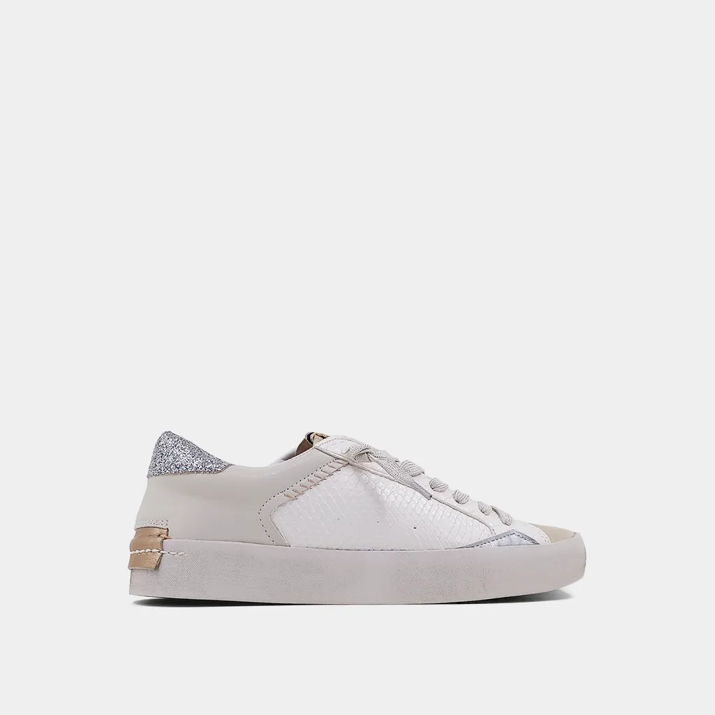 Ruby Sneaker in Bone Snake
