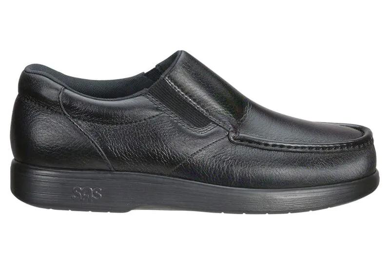 SAS Side Gore Slip On Loafer Black