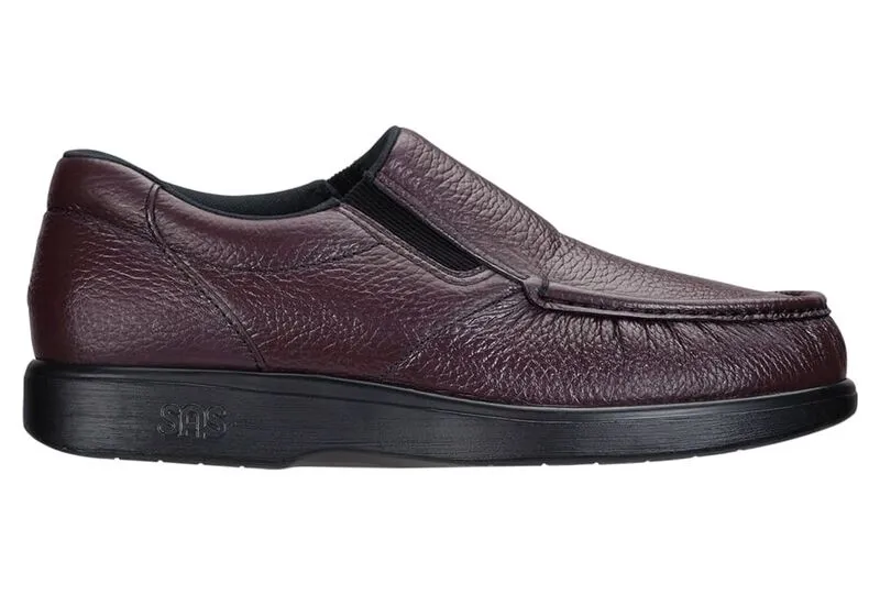 SAS Side Gore Slip On Loafer Cordovan
