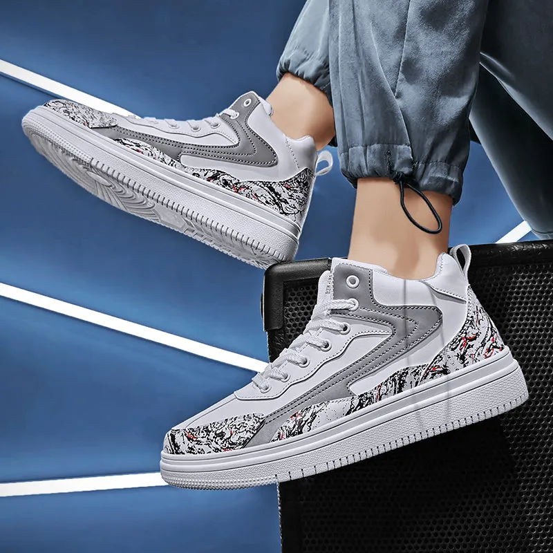 Sports And Leisure High-top Winter Plus Velvet Warm Cotton Shoes