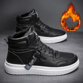 Sports And Leisure High-top Winter Plus Velvet Warm Cotton Shoes