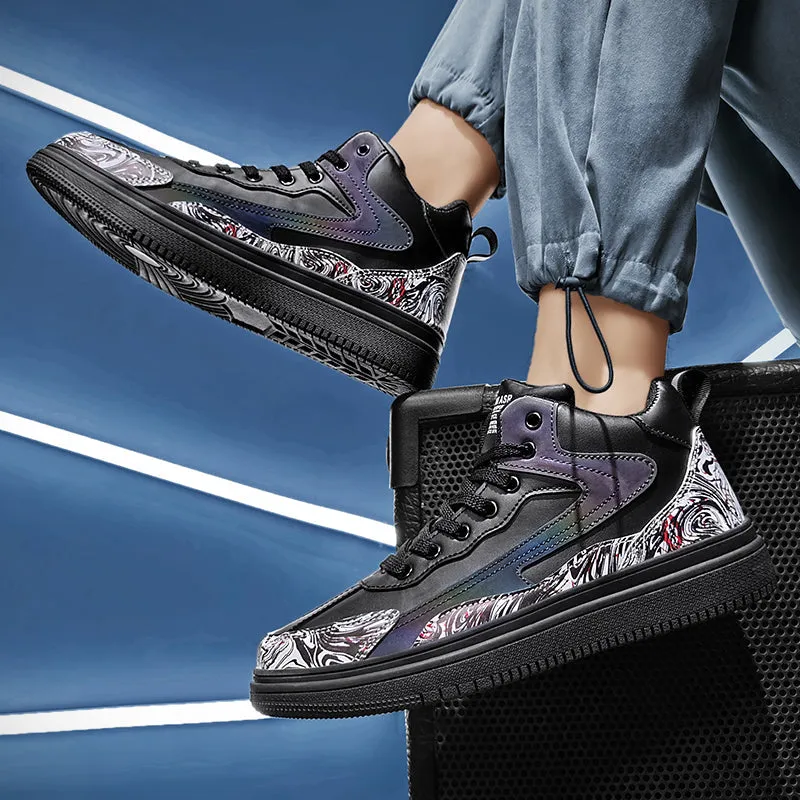 Sports And Leisure High-top Winter Plus Velvet Warm Cotton Shoes