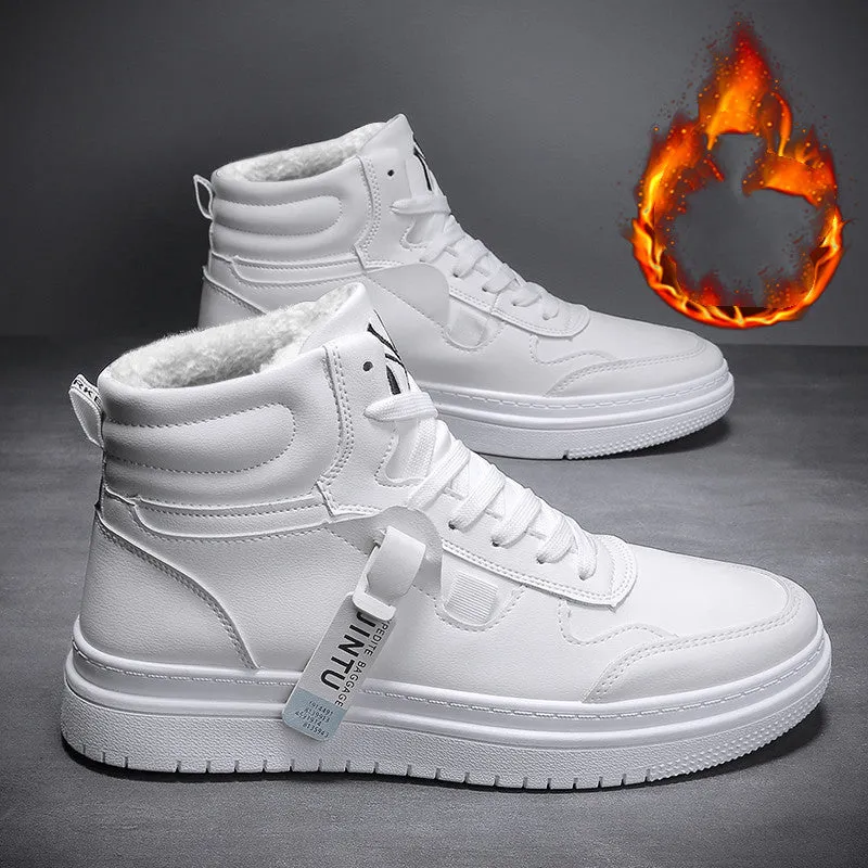 Sports And Leisure High-top Winter Plus Velvet Warm Cotton Shoes
