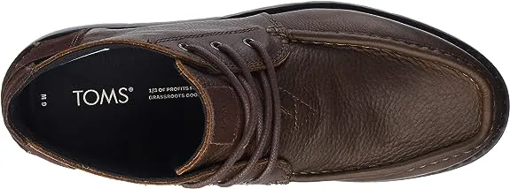 Toms Navi Moc Chukka Water Resistant Chicory Brown Slip On Rounded Toe Boots