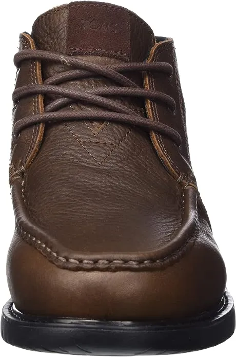 Toms Navi Moc Chukka Water Resistant Chicory Brown Slip On Rounded Toe Boots