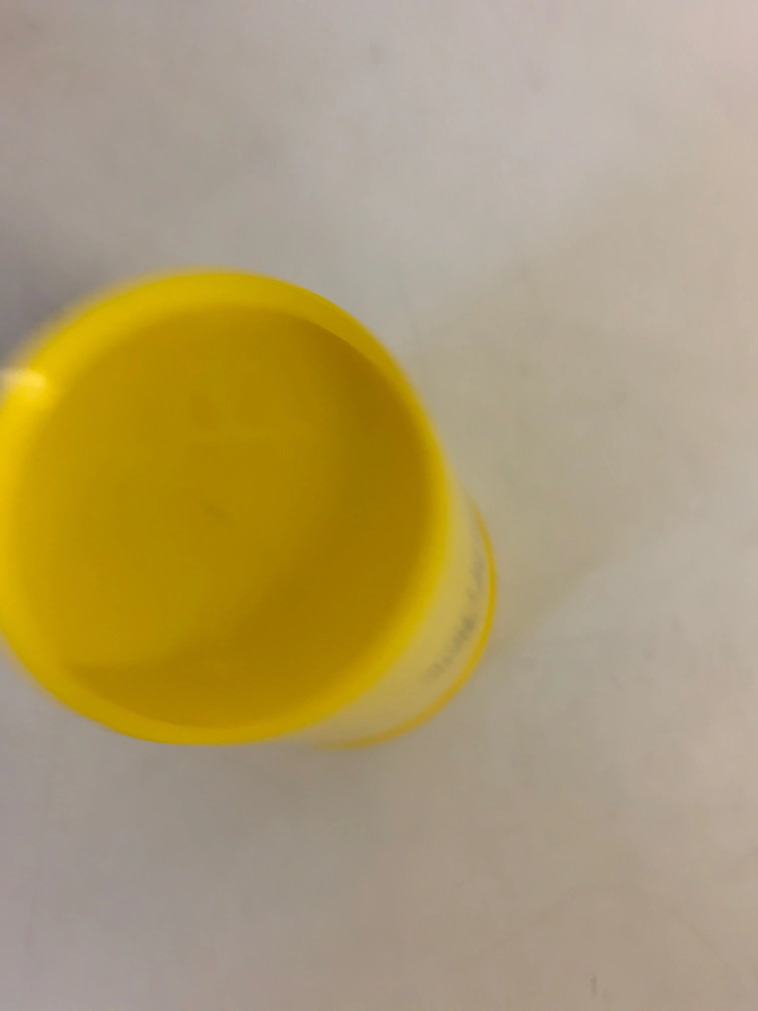 Vintage 1970's McDonald's Captain Crook Yellow Plastic Drink Cup