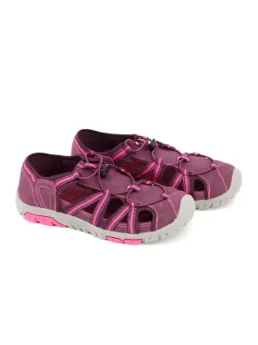 Women's Suede Sandals,Dark Purple