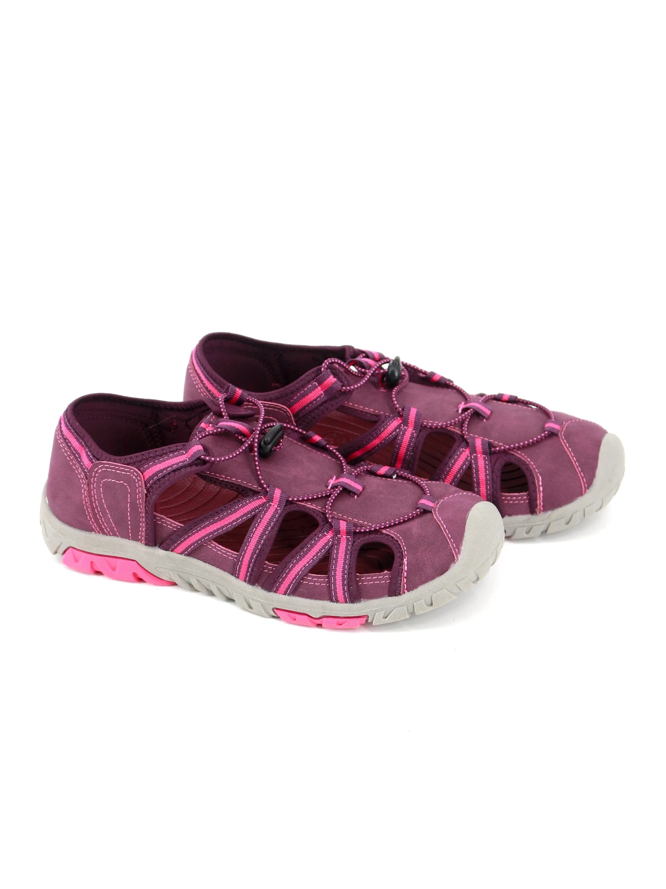 Women's Suede Sandals,Dark Purple