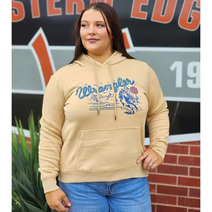 Wrangler Womens Retro Cowgirl Desert Hoodie