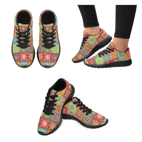 Zenzzle Color tribal design pattern print on Women's Running shoes Casual Lightweight Athletic Sneakers US size 6-15
