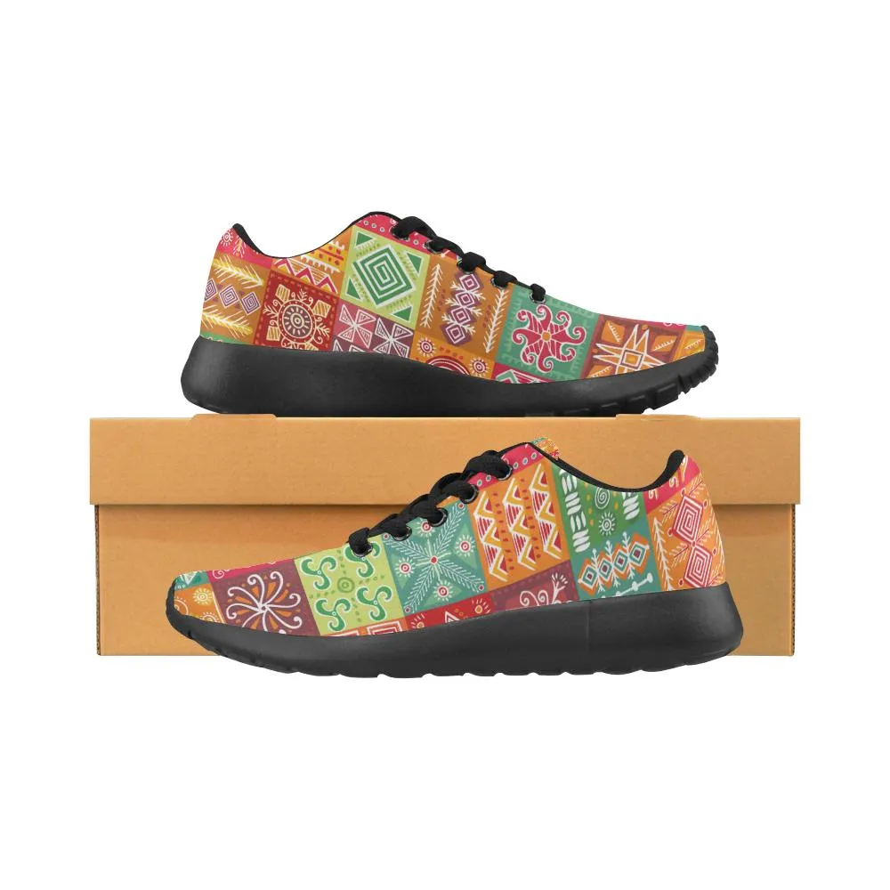 Zenzzle Color tribal design pattern print on Women's Running shoes Casual Lightweight Athletic Sneakers US size 6-15