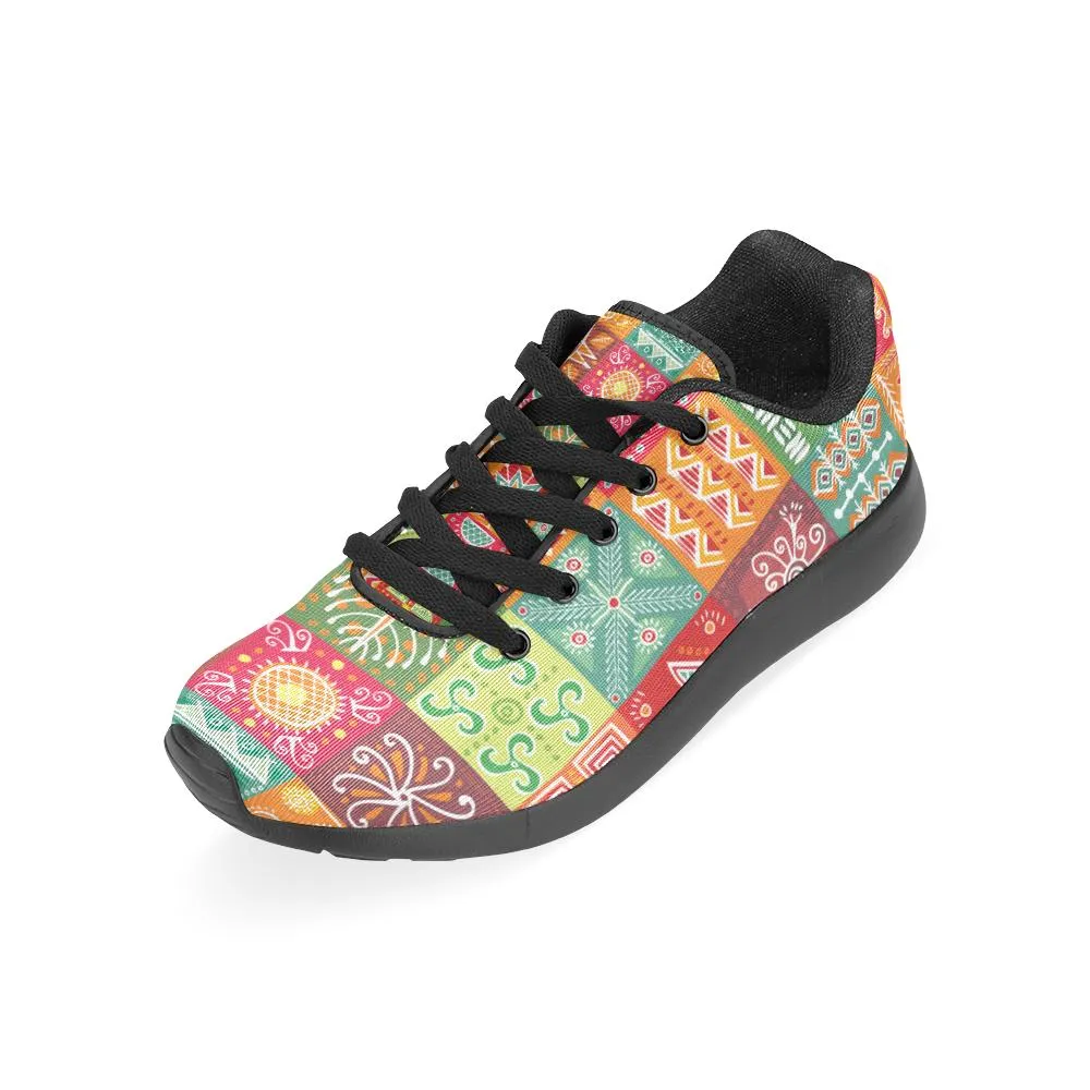 Zenzzle Color tribal design pattern print on Women's Running shoes Casual Lightweight Athletic Sneakers US size 6-15