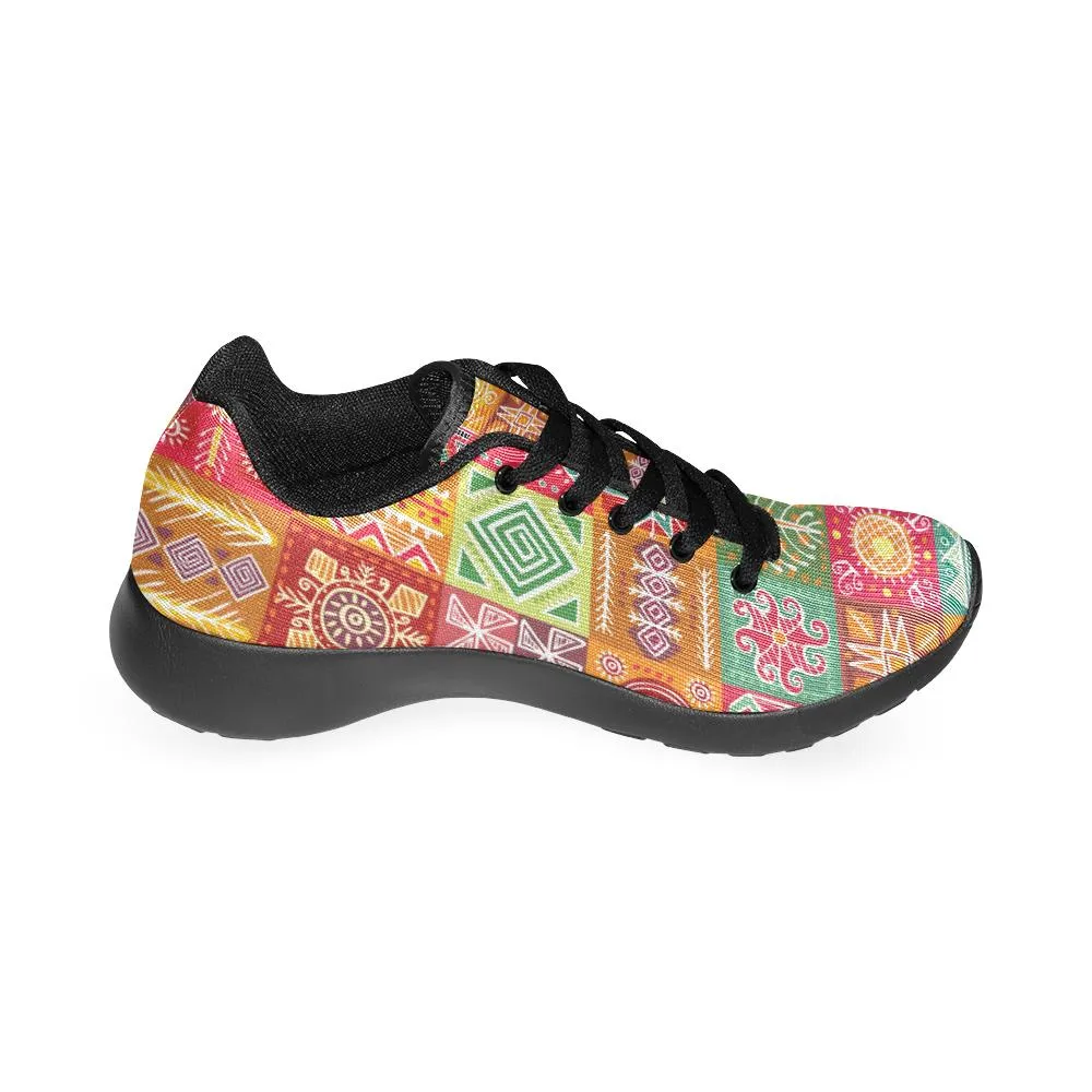Zenzzle Color tribal design pattern print on Women's Running shoes Casual Lightweight Athletic Sneakers US size 6-15