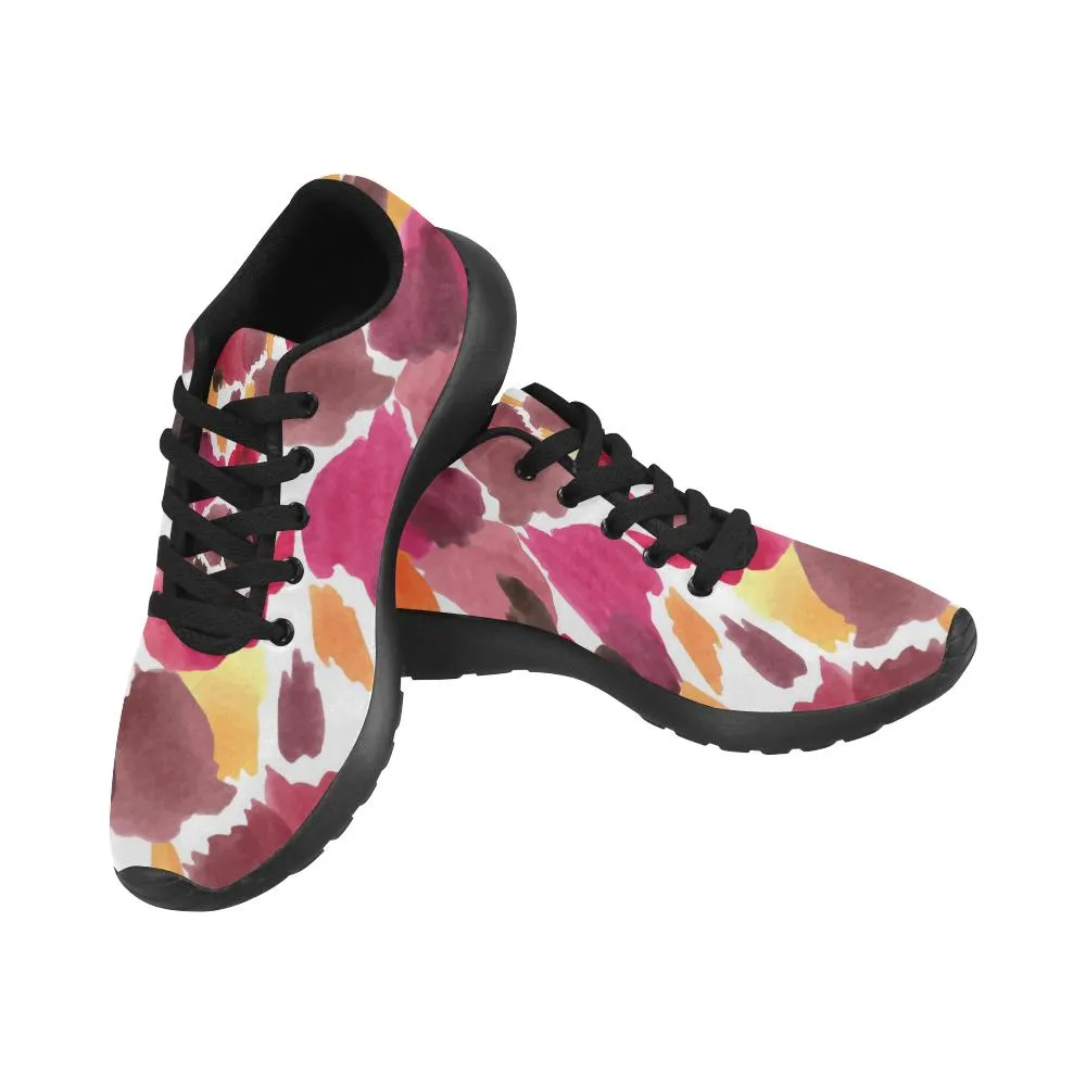Zenzzle colored Leopard skin print on Women's Running shoes Casual Lightweight Athletic Sneakers US size 6-15