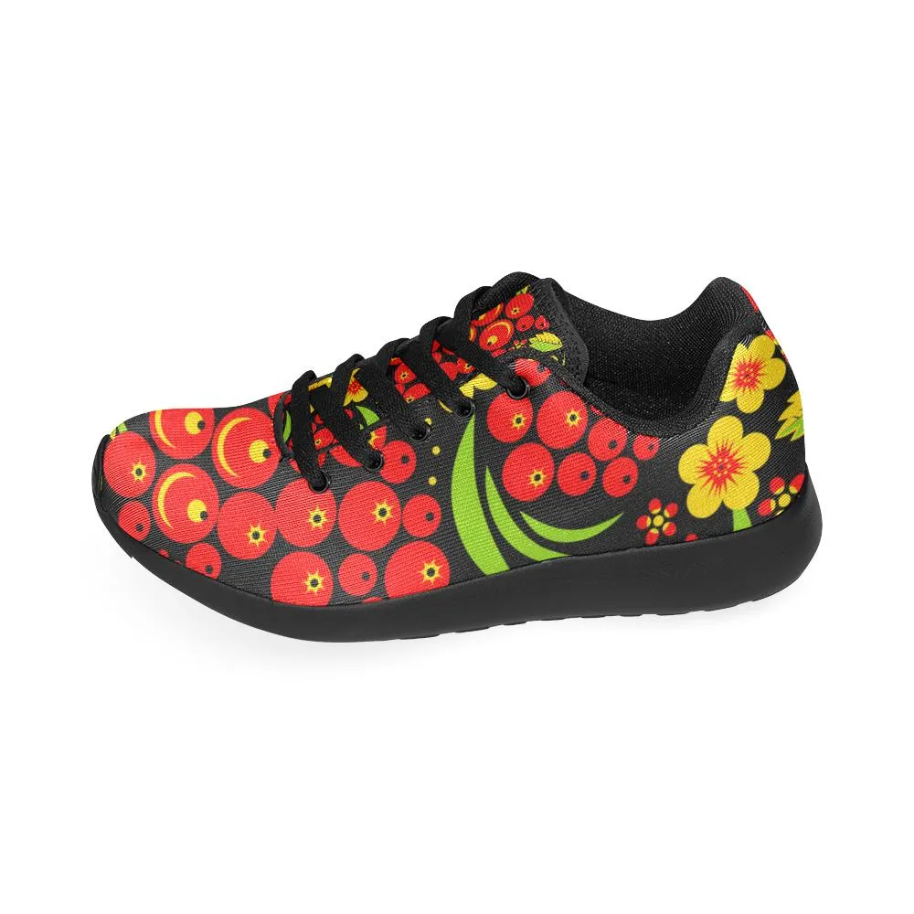 Zenzzle russian Hohloma style pattern print on Women's Running shoes Casual Lightweight Athletic Sneakers US size 6-15