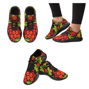 Zenzzle russian Hohloma style pattern print on Women's Running shoes Casual Lightweight Athletic Sneakers US size 6-15