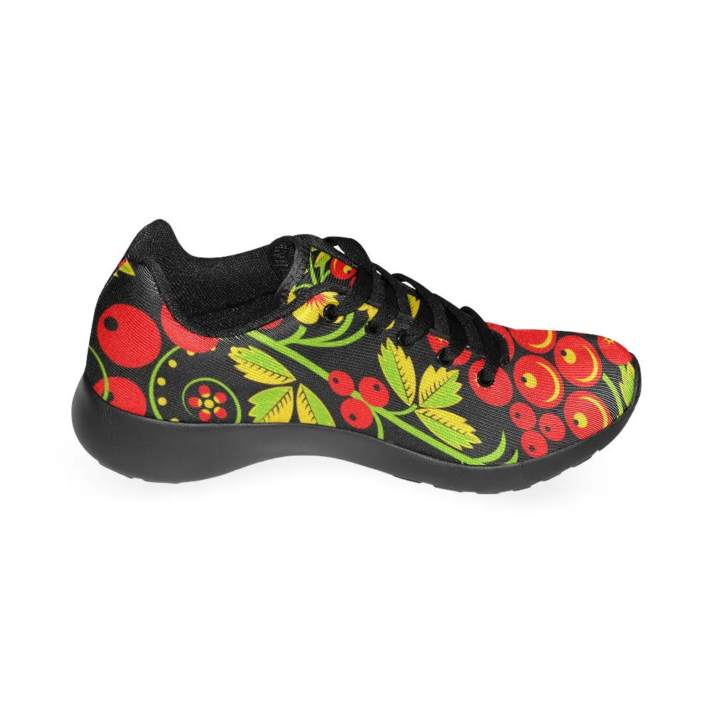 Zenzzle russian Hohloma style pattern print on Women's Running shoes Casual Lightweight Athletic Sneakers US size 6-15