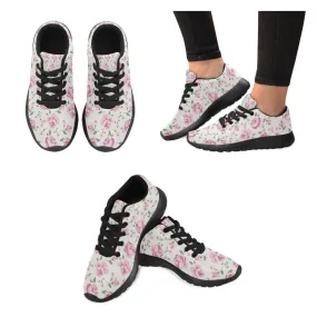 Zenzzle Shabby chic rose pattern print on Women's Running shoes Casual Lightweight Athletic Sneakers US size 6-15