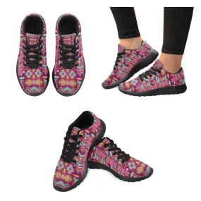 Zenzzle traditional floral polish pattern print on Women's Running shoes Casual Lightweight Athletic Sneakers US size 6-15