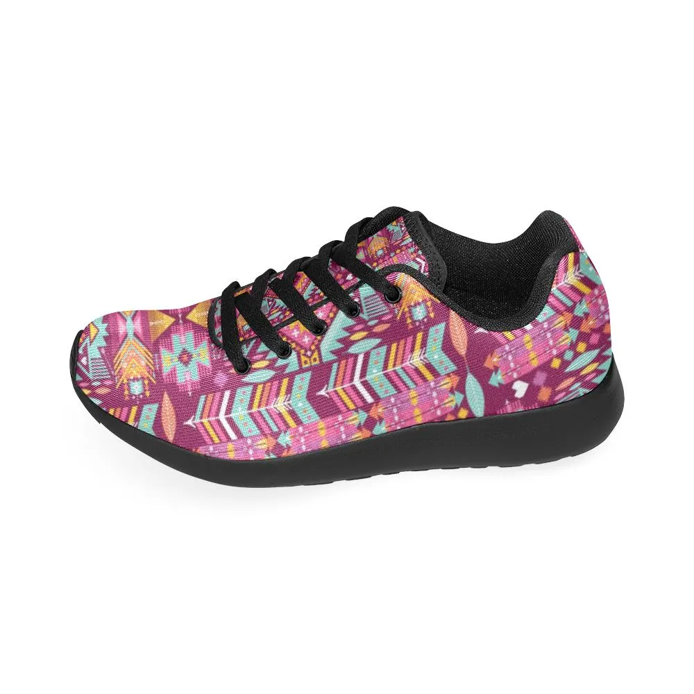 Zenzzle traditional floral polish pattern print on Women's Running shoes Casual Lightweight Athletic Sneakers US size 6-15