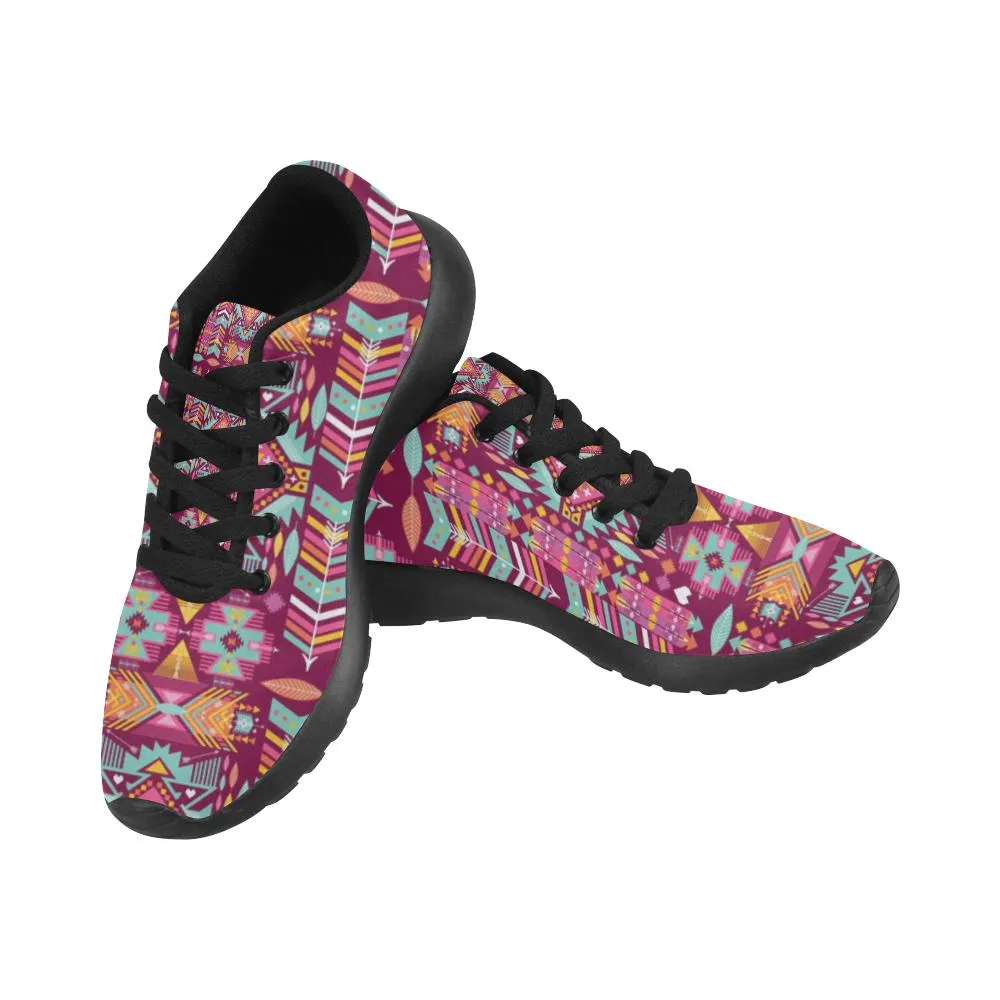 Zenzzle traditional floral polish pattern print on Women's Running shoes Casual Lightweight Athletic Sneakers US size 6-15